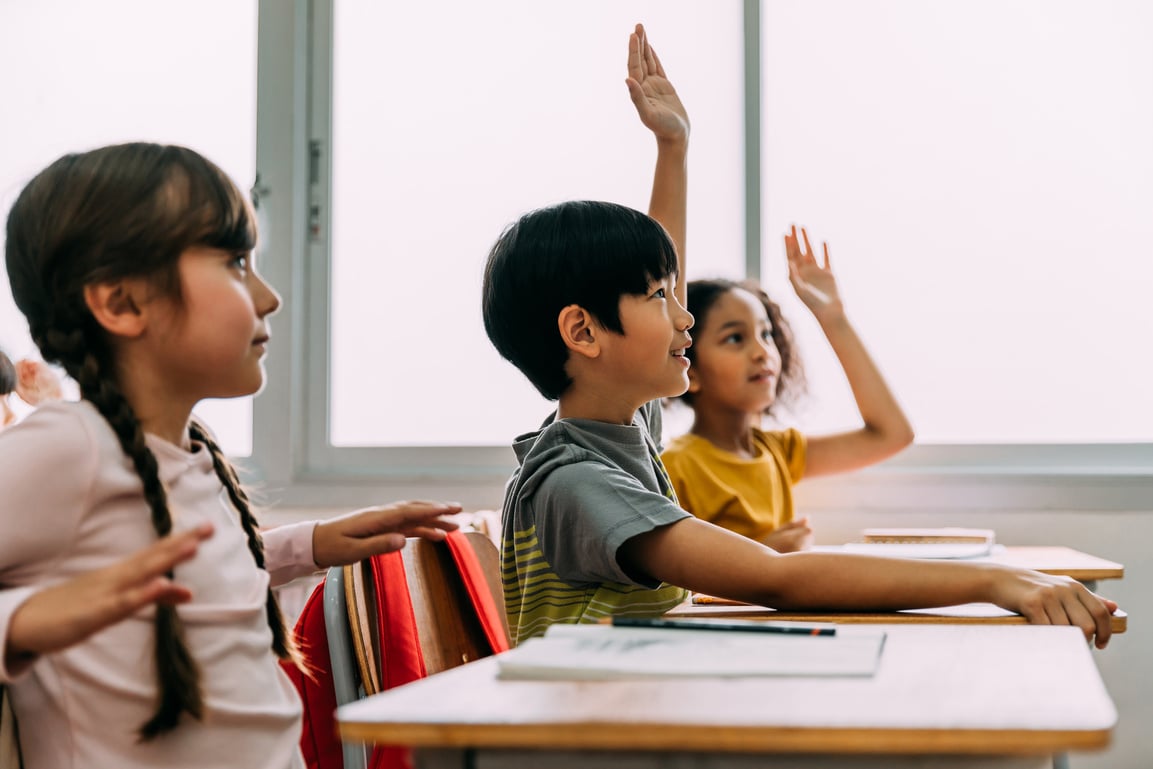 Kids Participating in Class 